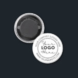 Custom Company Logo Business Promotional Magnet<br><div class="desc">Looking for branded magnets for your business? Check out these Custom Company Logo Business Promotional magnets.   You can add your own company logo and text very easily and you can even change the font style by using the design tool. Happy Branding!</div>