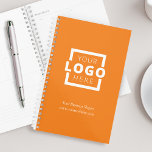 Custom Company Logo Business Promotional Orange Planner<br><div class="desc">Easily personalise this planner with your own company logo and business information. Bring branding customisation to the next level by selecting a background colour to match your brand colour.</div>