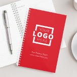 Custom Company Logo Business Promotional Red Planner<br><div class="desc">Easily personalise this planner with your own company logo and business information. Bring branding customisation to the next level by selecting a background colour to match your brand colour.</div>
