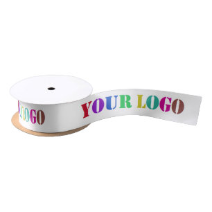 Custom Company Logo Business Promotional Ribbon Satin Ribbon