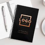 Custom Company Logo Business Promotional Rose Gold Planner<br><div class="desc">Easily personalise this planner with your own company logo and business information. Bring branding customisation to the next level by selecting a background colour to match your brand colour.</div>