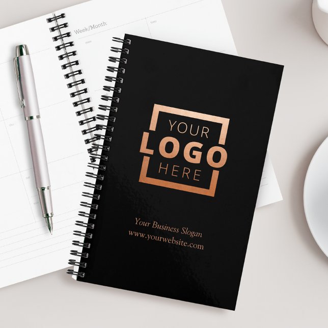 Custom Company Logo Business Promotional Rose Gold Planner (Creator Uploaded)
