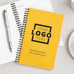 Custom Company Logo Business Promotional Yellow Planner<br><div class="desc">Easily personalise this planner with your own company logo and business information. Bring branding customisation to the next level by selecting a background colour to match your brand colour.</div>