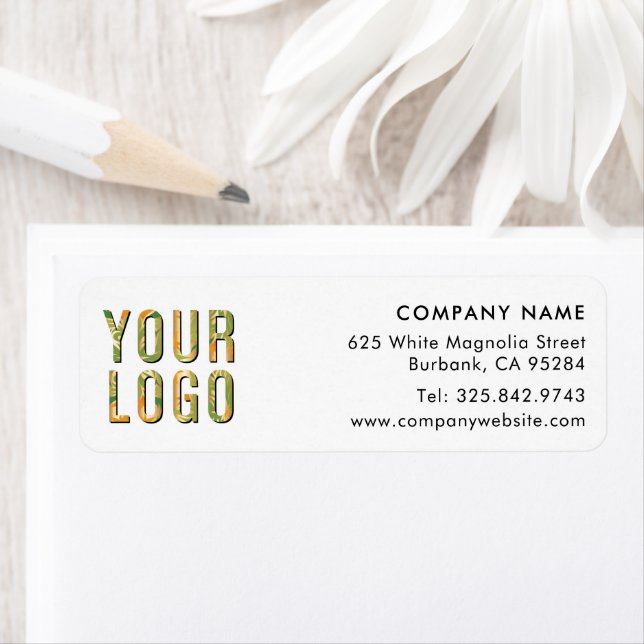 Custom Company Logo Business Return Address Label (Insitu)