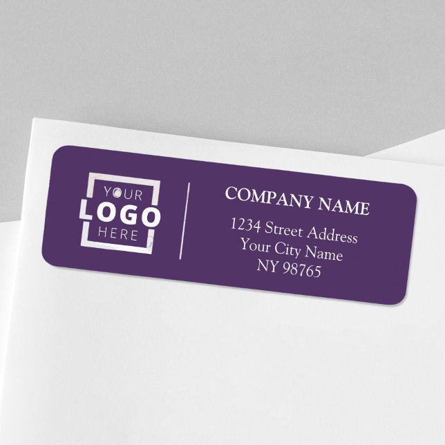 Custom Company Logo Business Return Address Labels (Creator Uploaded)