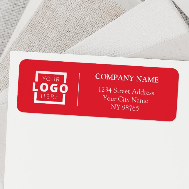 Custom Company Logo Business Return Address Labels (Creator Uploaded)