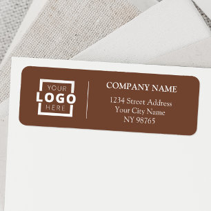 Custom Company Logo Business Return Address Labels