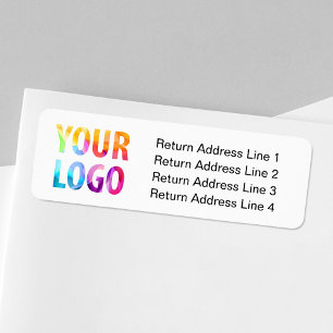 Custom Company Logo Business Return Address Labels