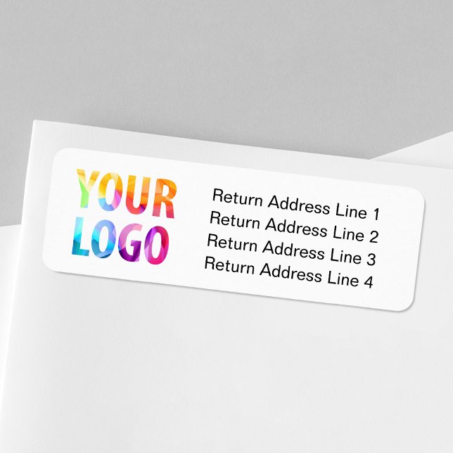 Custom Company Logo Business Return Address Labels (Creator Uploaded)