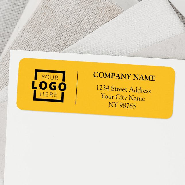 Custom Company Logo Business Return Address Labels (Creator Uploaded)