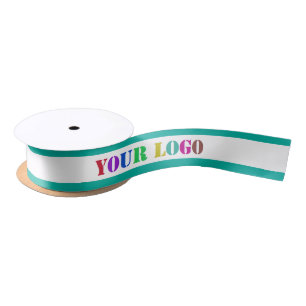 Custom Company Logo Business Ribbon Choose Colours Satin Ribbon