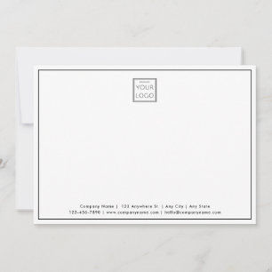 Custom Company Logo Business Thank you 5x7 Photo  Card