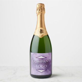 Custom Company Logo Champagne Label