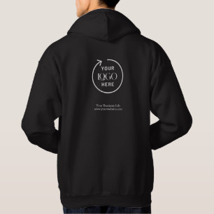 Custom Company Logo Crewneck Sweatshirt – Black