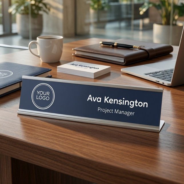 Custom Company Logo Desk Name Plate | Personalised (Creator Uploaded)