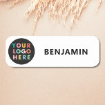 Custom Company Logo Employee Magnetic  Name Tag<br><div class="desc">Looking for branded name tags for your employees? Check out this Custom Company Logo Employee Magnetic Name Tag. You can add your logo and details very easily or customise even further by using the design tool. Happy branding!</div>