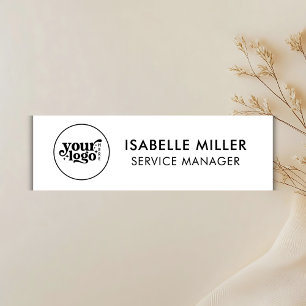 Custom Company Logo Employee Magnetic or Pin Back Name Tag