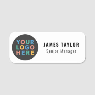 Custom Company Logo Employee Magnetic Safety Pin Name Tag