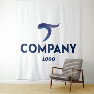 Custom Company Logo Extra Large Tapestry