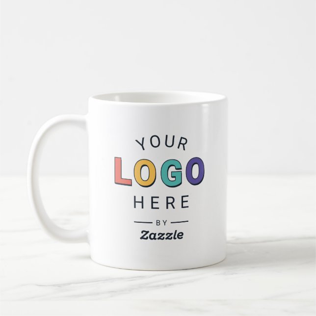 Custom Company Logo Gift  Coffee Mug (Left)