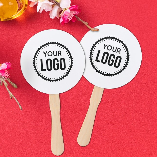 Custom Company Logo Hand Fan (Creator Uploaded)