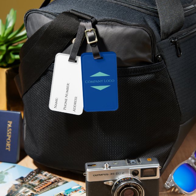 Custom Company Logo Luggage Tag (Front & Back)