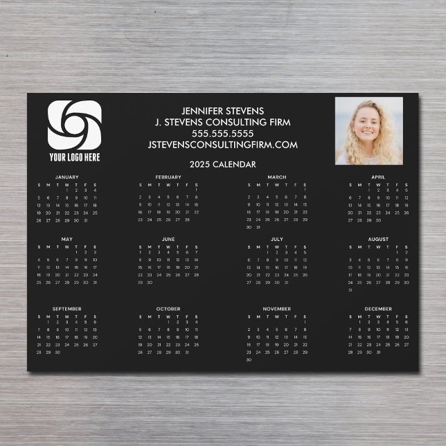 Custom Company Logo Marketing 2025 Calendar Magnet (Creator Uploaded)