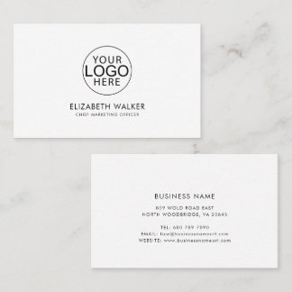 Custom Company Logo Modern Business Card