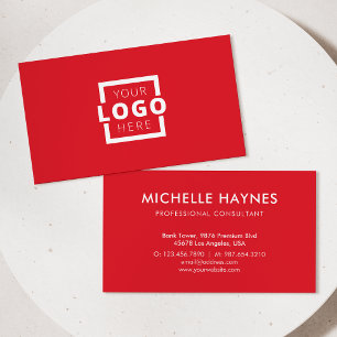 Custom Company Logo Modern Corporate Business Card