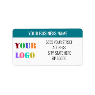 Custom Company Logo Name Address Labels Example