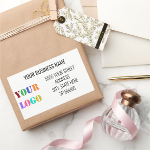 Custom Company Logo Name Address Labels Example