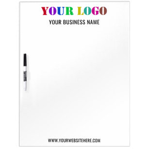 Custom Company Logo Name Info Dry Erase Board
