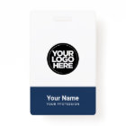 Custom Company Logo Name Title Bar Code