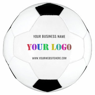 Custom Company Logo Name Website Soccer Ball