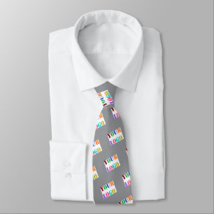 Custom Company Logo Neck Tie Template Your Colour
