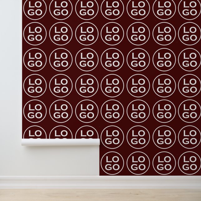 Custom Company Logo or Image on Burgundy Wallpaper (Application)