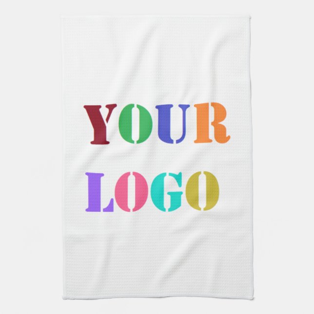 Custom Company Logo or Photo Kitchen Towel (Vertical)