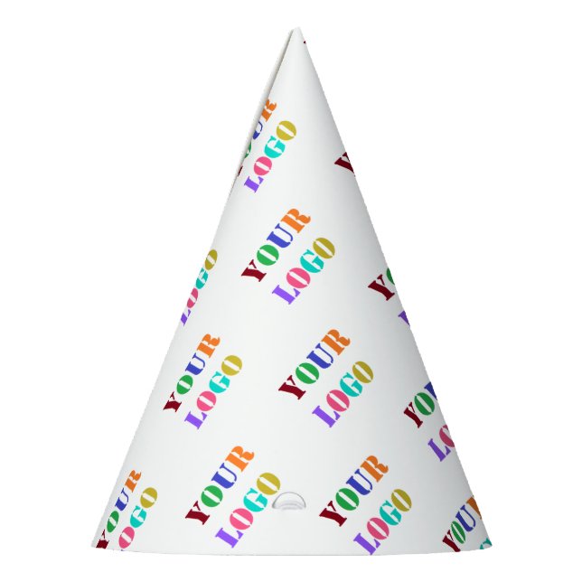Custom Company Logo or Photo Promotional Party Hat (Left)
