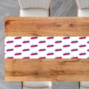 Custom Company Logo Pattern Custom Business Logo  Short Table Runner