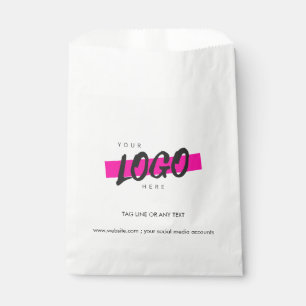 Custom Company Logo Pattern Text Promotional Favour Bags