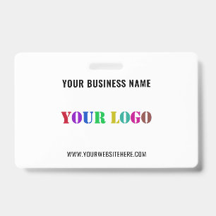 Custom Company Logo Photo Info Name Business Badge ID Badge