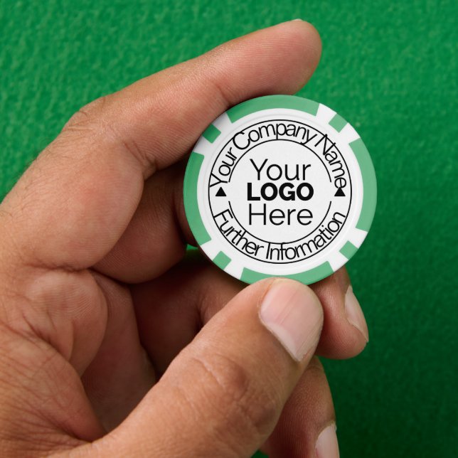 Custom Company Logo Poker Chips (Hand)