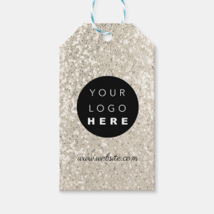Custom Company Logo Product Description Gold Gift Tags