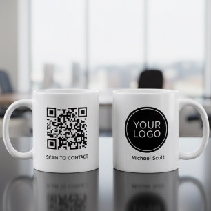 Custom Company Logo & Professional Employee Name Coffee Mug