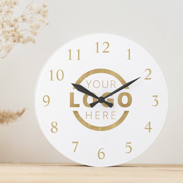 Custom Company Logo Promotional Branded Large Clock (Creator Uploaded)