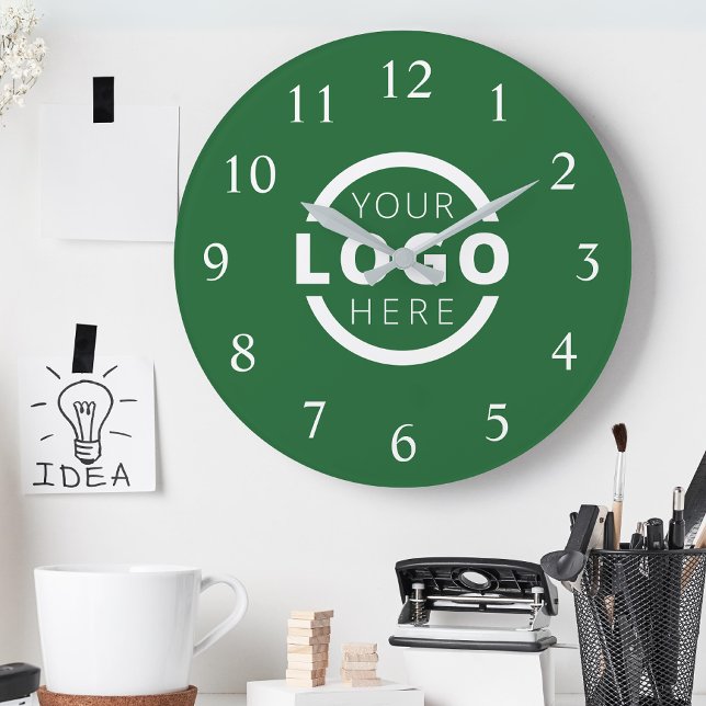 Custom Company Logo Promotional Branded Large Clock (Creator Uploaded)