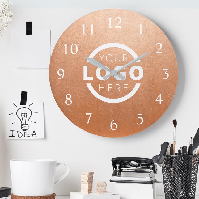 Custom Company Logo Promotional Branded Large Clock (Creator Uploaded)