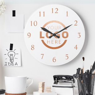 Custom Company Logo Promotional Branded Large Clock
