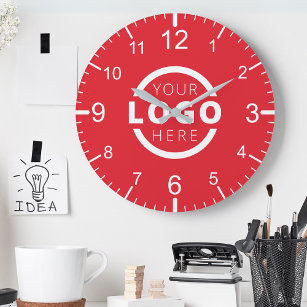 Custom Company Logo Promotional Branded Round Clock