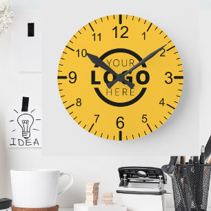 Custom Company Logo Promotional Branded Round Clock